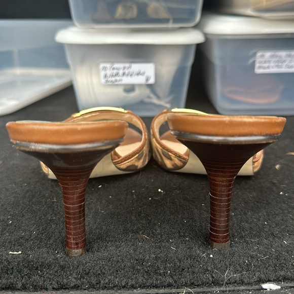 Michael by Michael Kors size 10 leopard print heeled sandal - Picture 6 of 7